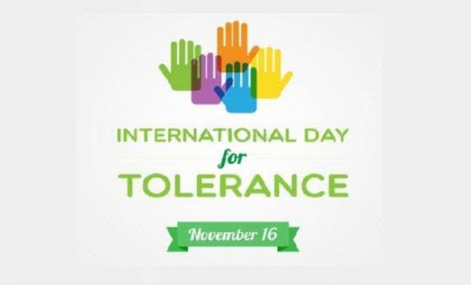 International day. Tolerance Day. International tolerance. Poster about tolerance.