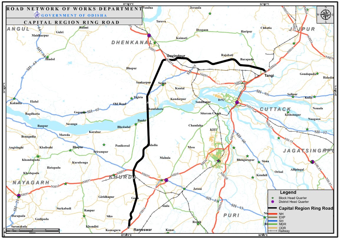 Odisha CM Approves Capital Region Ring Road With 6-Lane Carriageway -  odishabytes