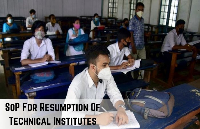SOP For Resumption Of Technical Institutes