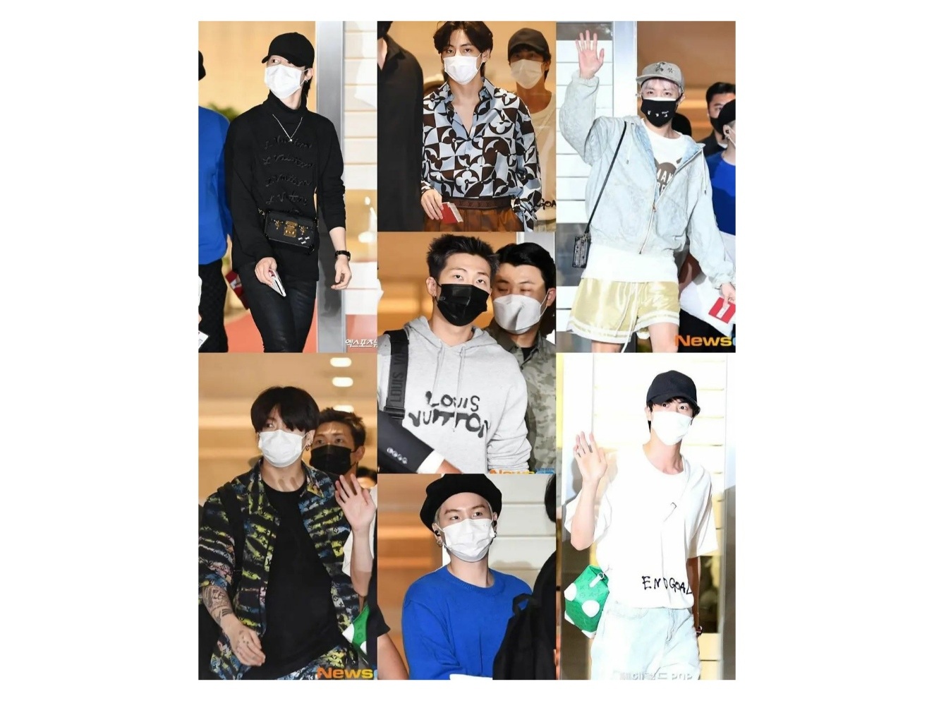 BTS Goes to LA Airport Fashion: From Louis Vuitton and Gucci to FILA -  KpopPost