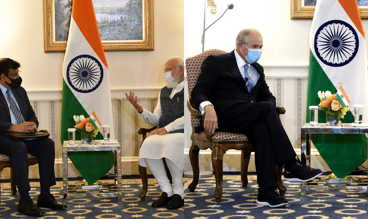 PM Modi Meets Adobe CEO Shantanu Narayen & CEO Of First Solar Mark Widmar