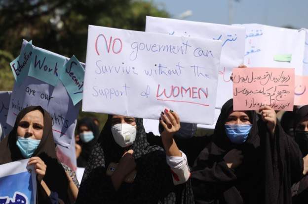 Afghanistan Women Hold Protest