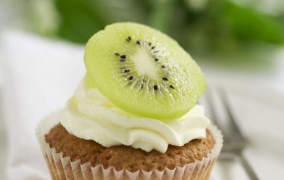 Kiwi Fruit Cupcakes
