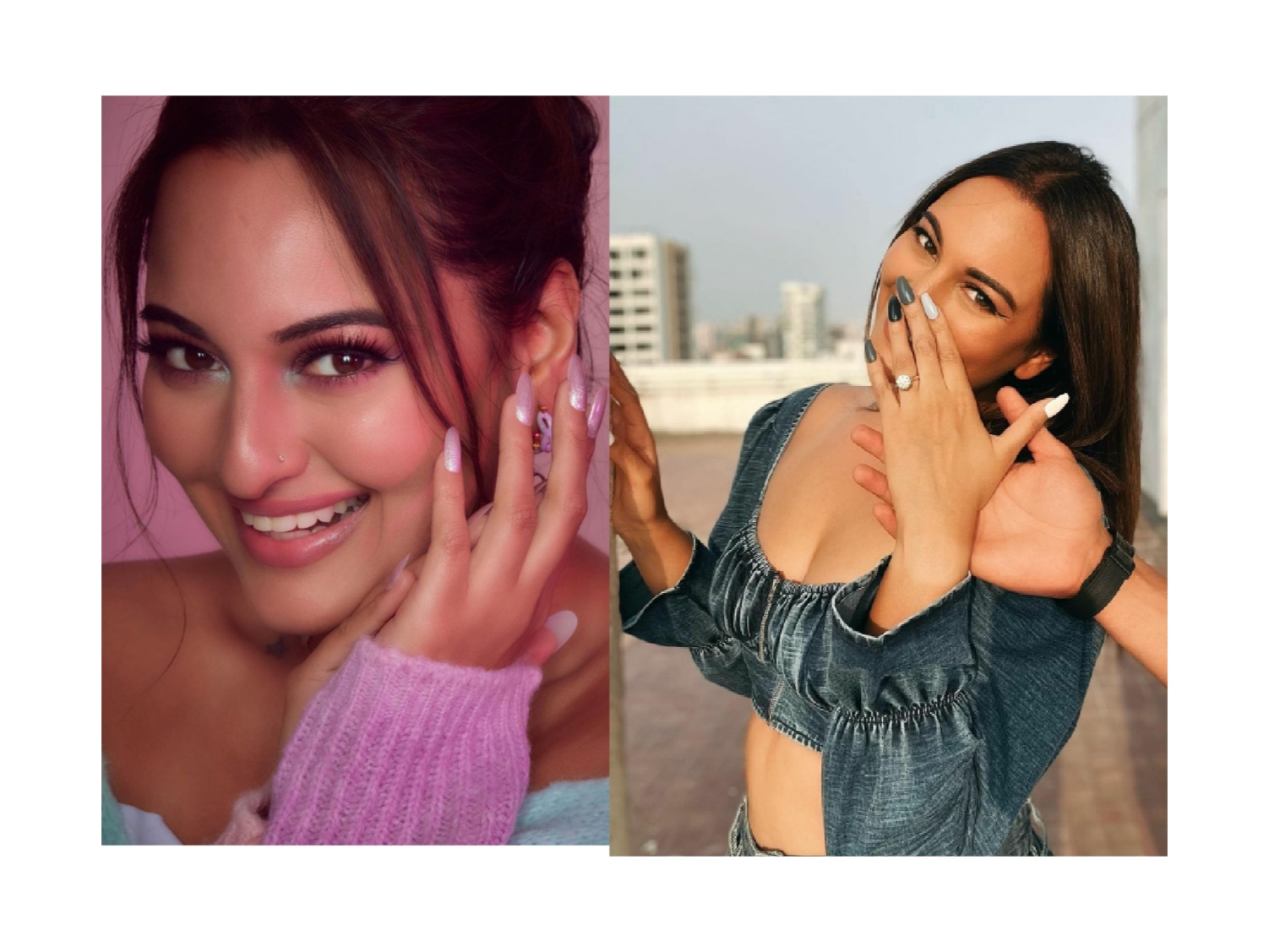 Sonakshi Sinha reveals mystery behind her pictures with diamond ring - Pragativadi