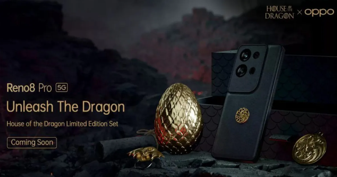 OPPO Reno 8 Pro House Of The Dragon Limited Edition se lanzará pronto en India