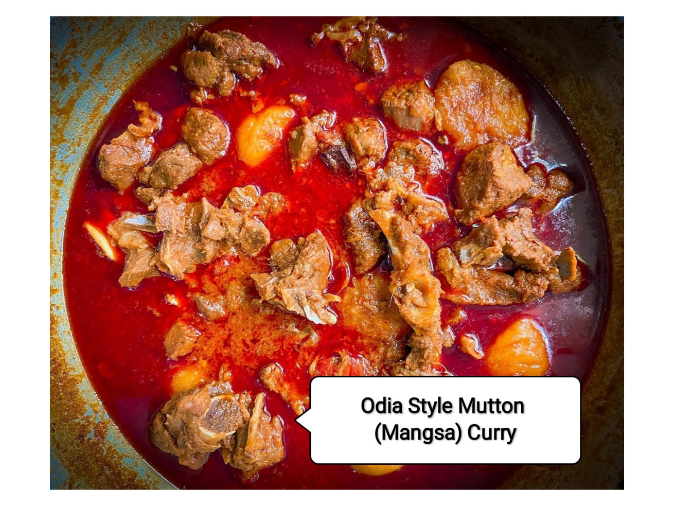 Odia Style Mutton (Mangsa) Curry