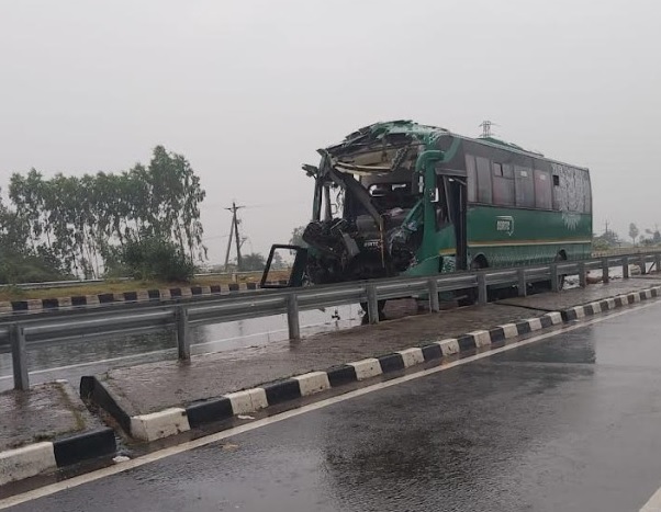 Bus Meets Accident