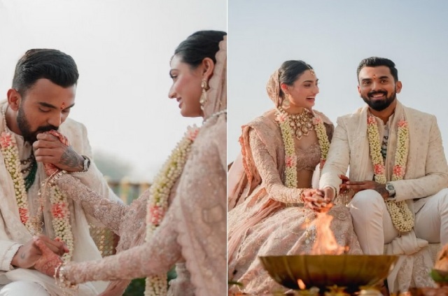 Rahul Weds Athiya: Pasangan Baru Membagikan Foto Pernikahan Pertama