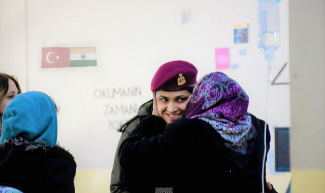 Turkish Woman Thanks Indian Army Personnel In A Special Way For Helping Them