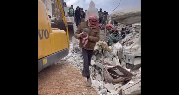 ‘Miracle’ Baby Born Under Rubble