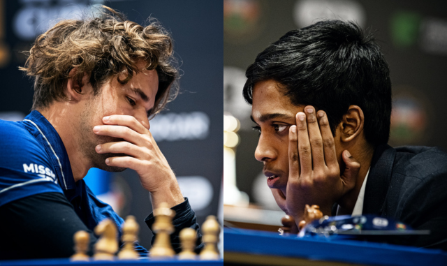 Chess World Cup 2023 Final: Praggnanandhaa vs Carlsen round 1 ends