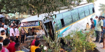 Passenger Bus Meets with Accident