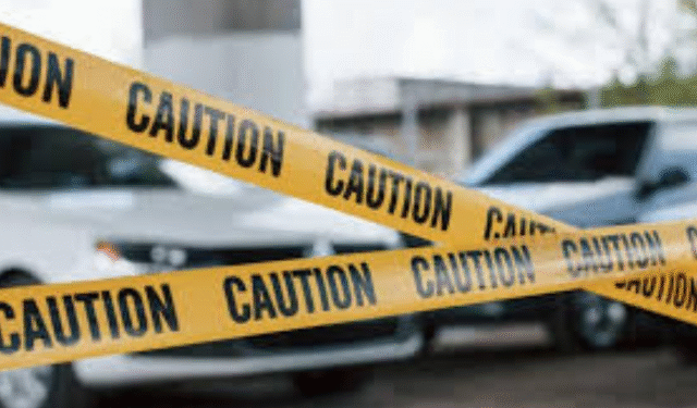 Bike Crashes into Roadside Structure