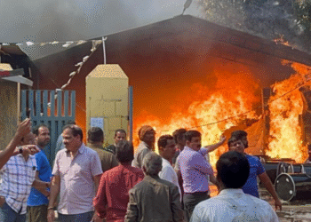 Paper Cartoon Factory Fire