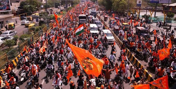 Hanuman jayanti procession