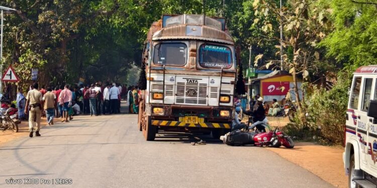 Truck-Bike Collision