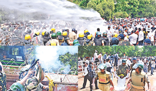 Congress protest Bhubaneswar