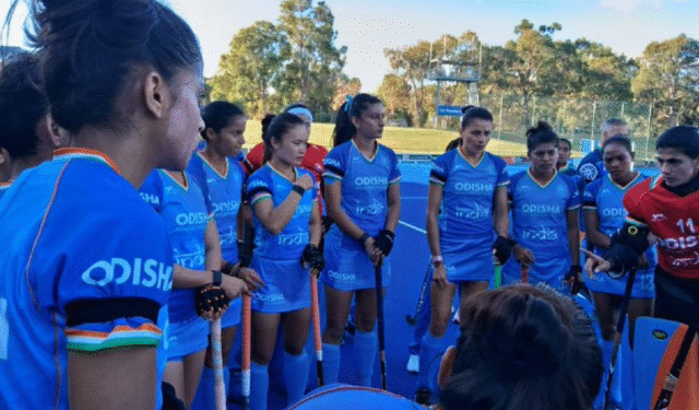 India vs Australia 'A' women's hockey