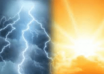 Heat wave and thunderstorm