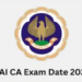 ICAI CA September 2025 Exam Dates