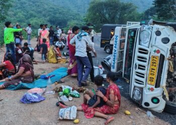 Ganjam Pickup Van Accident