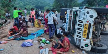 Ganjam Pickup Van Accident