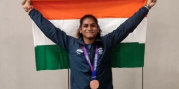 Nandini Agasara heptathlon gold