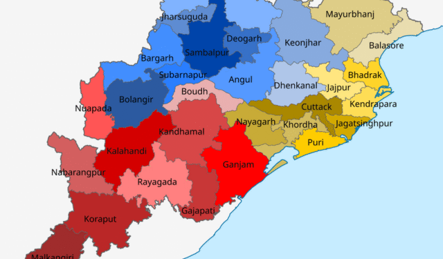 Odisha boundary