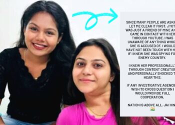 YouTuber Jyoti Malhotra Espionage Case: Puri-Based Creator Questioned Over Possible Links