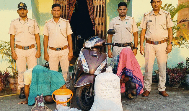 Ganja & Illicit Liquor Seized