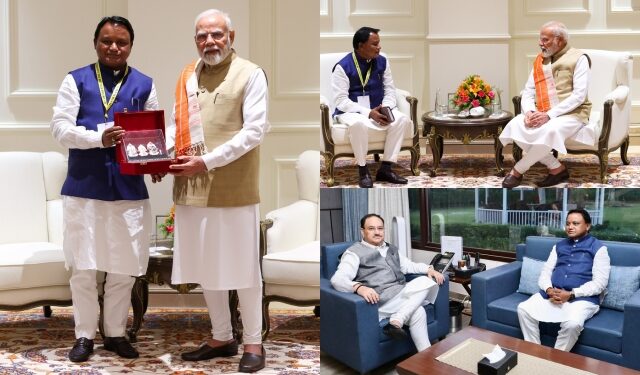 Majhi meet Modi