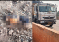 Truck driver falls off bridge