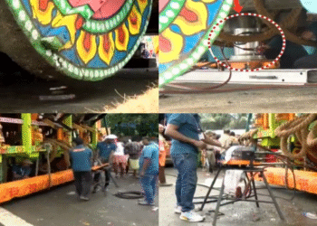 Brahma Taladhwaja Rath stuck Kendrapara