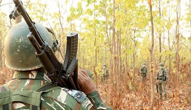 IED blast in Saranda Forest