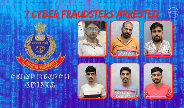 Odisha CID Arrests 7 Cyber Frauds over Investment and Digital Scams Across India