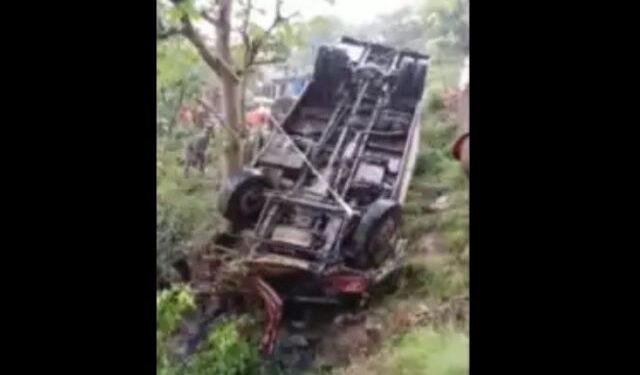 Bus Falls into Gorge