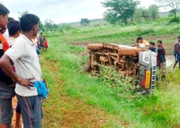 School Vehicle Overturns