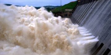 Hirakud Dam Gates Opened