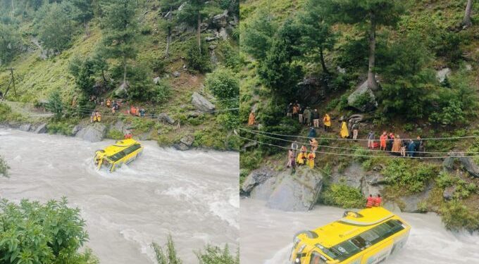 ITBP bus accident Ganderbal