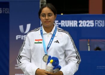 WUG 2025: Parneet Kaur Bags Another Silver in Archery, Men’s 4x400m Relay Team into Finals