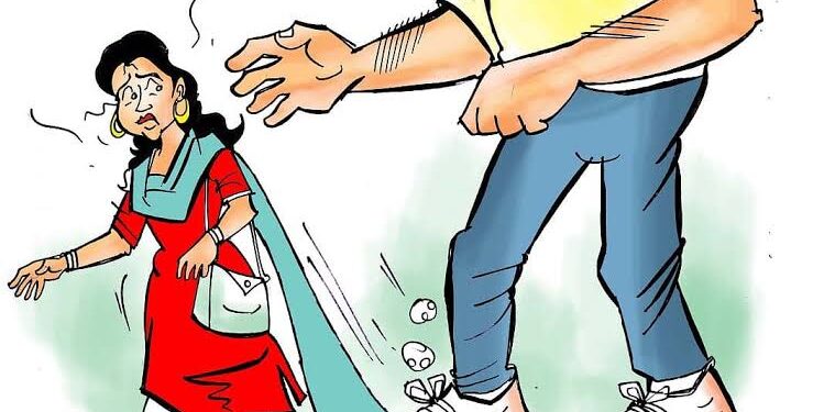 Woman harassed