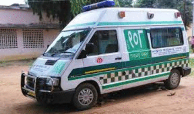 Ambulance breakdown in Ganjam