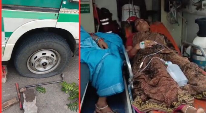Konark ambulance breakdown