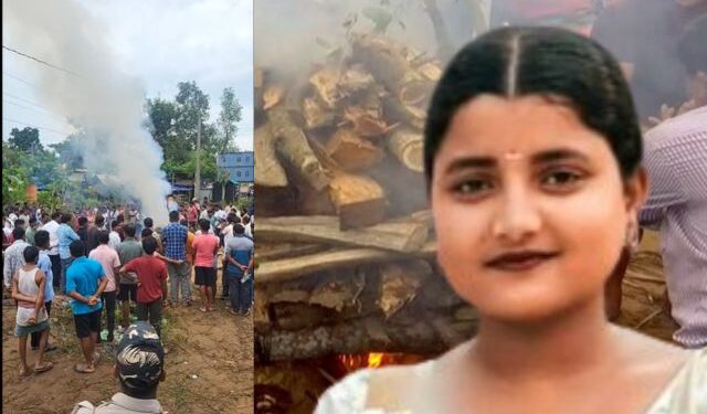 FM College student Soumyashree cremation