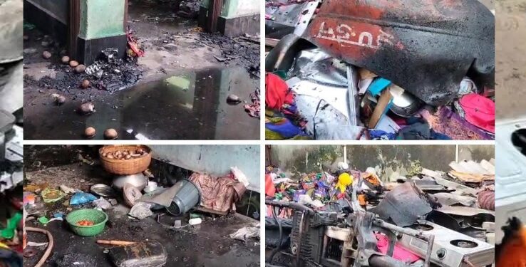 Gas cylinder blast