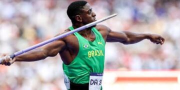 Luiz Mauricio 91m javelin throw