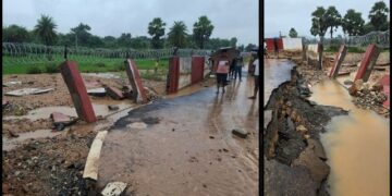 Malkangiri Airport Wall Collapse