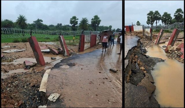 Malkangiri Airport Wall Collapse