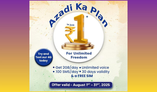 BSNL Free 4G Plan