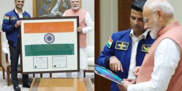 PM Modi meets astronaut Shubhanshu